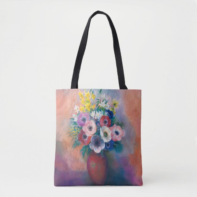 Bolsa Tote Vase D’anémones | Odilon Redon (Frente)