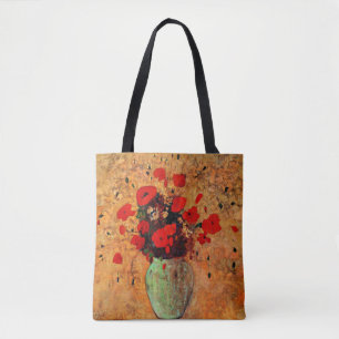 Bolsa Tote Vase de Poppies por Odilon Redon