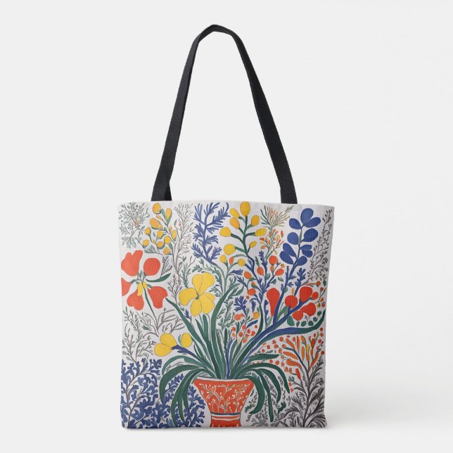 Bolsa Tote Vase e Flores Selvagens (Verso)