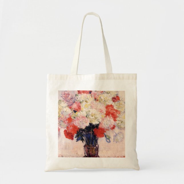 Bolsa Tote Vase Of Peonies By Claude Monet (Frente)