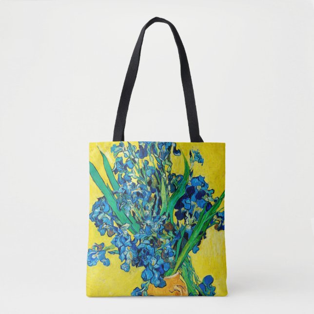 Bolsa Tote Vaso com Íris, Van Gogh (Frente)