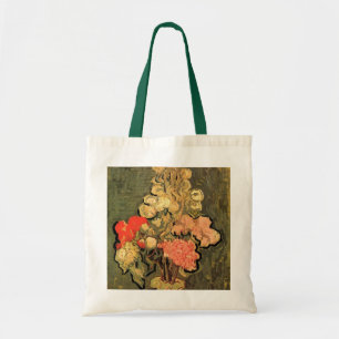 Bolsa Tote Vaso com Malvas Rosadas por Vincent van Gogh