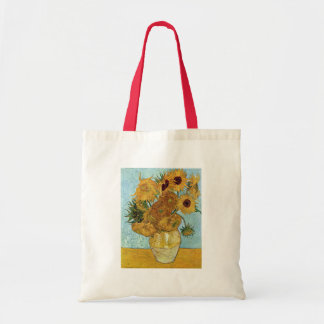 Bolsa Tote Vaso com os doze girassóis por Van Gogh
