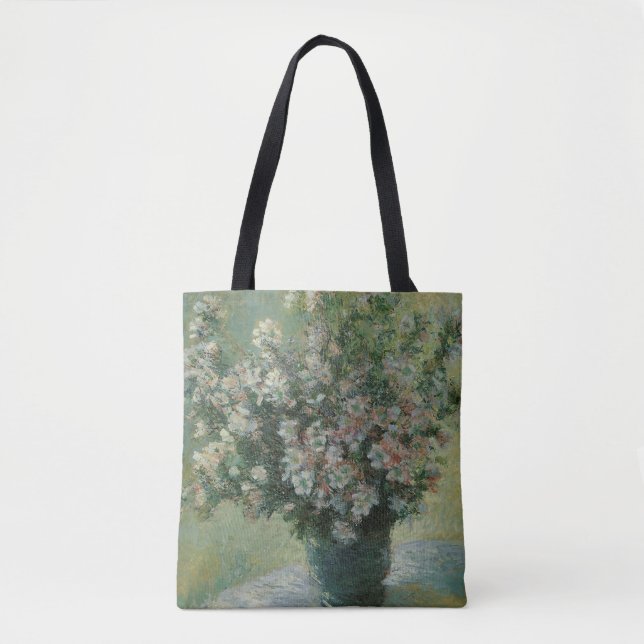 Bolsa Tote Vaso de Flores por Claude Monet (Frente)