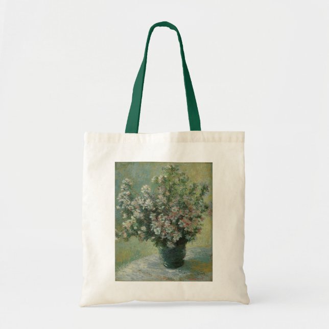 Bolsa Tote Vaso de Flores por Claude Monet (Frente)