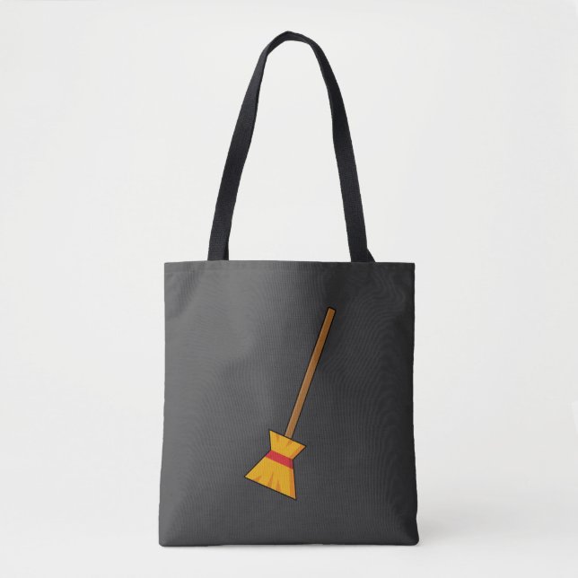 Bolsa Tote Vassoura de Bruxa (Frente)