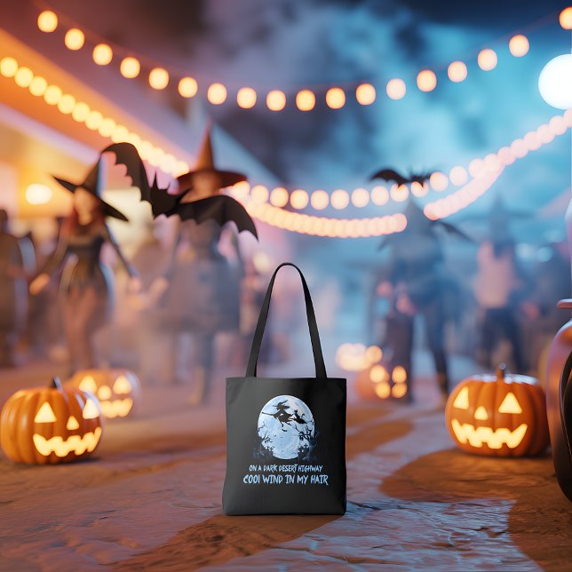 Bolsa Tote Vassouras Andando Em Estradas Escuras Do Deserto (Criador carregado)
