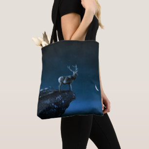 Bolsa Tote veado à luz da lua