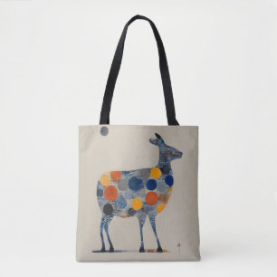 Bolsa Tote Veado com Círculos Coloridos
