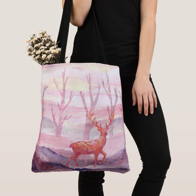 Bolsa Tote Veado na floresta (Close Up)