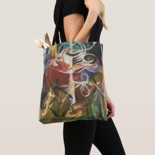 Bolsa Tote Veado na Floresta por Franz Marc, Vintage Fine Art
