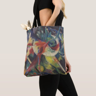 Bolsa Tote Veados em um Jardim de Flores por Franz Marc, Arte