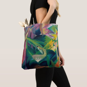Bolsa Tote Veados num Jardim de um Mosteiro por Franz Marc