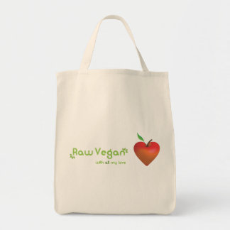 Bolsa Tote Vegan cru com todo meu amor (coração vermelho da