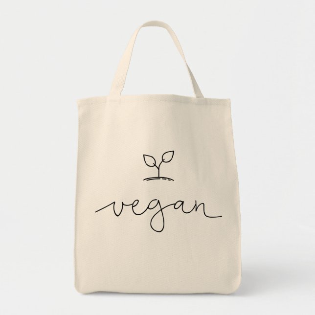 Bolsa Tote Vegan Minimalística (Frente)