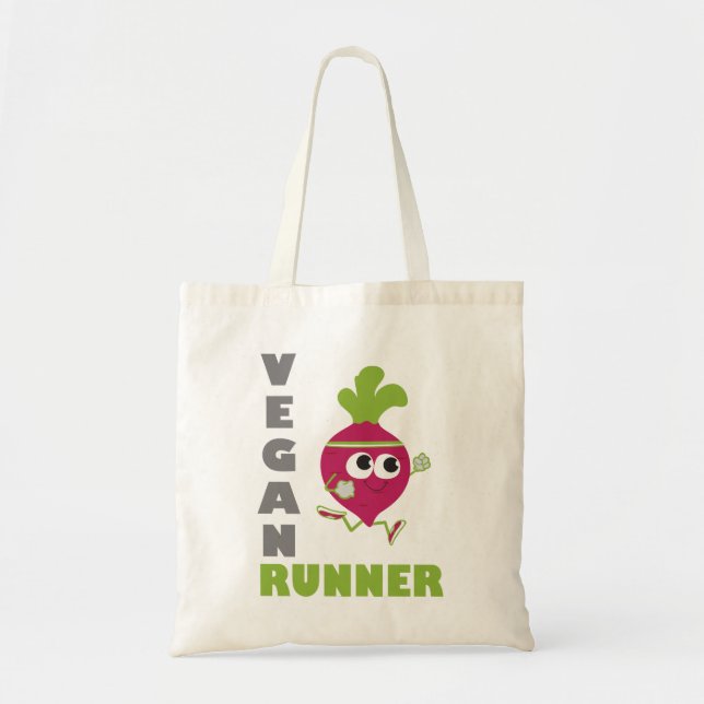 Bolsa Tote Vegan Runner - Beet (Frente)