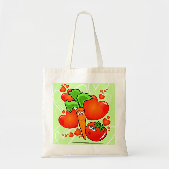 Bolsa Tote Vegetais apaixonados, saco (Frente)