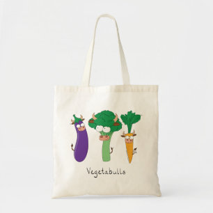 Bolsa Tote Vegetais Touros Vegetais Engraçados Saco de Tote