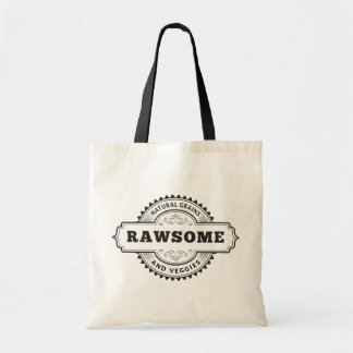 Bolsa Tote Vegetariano cru Rawsome do Vegan