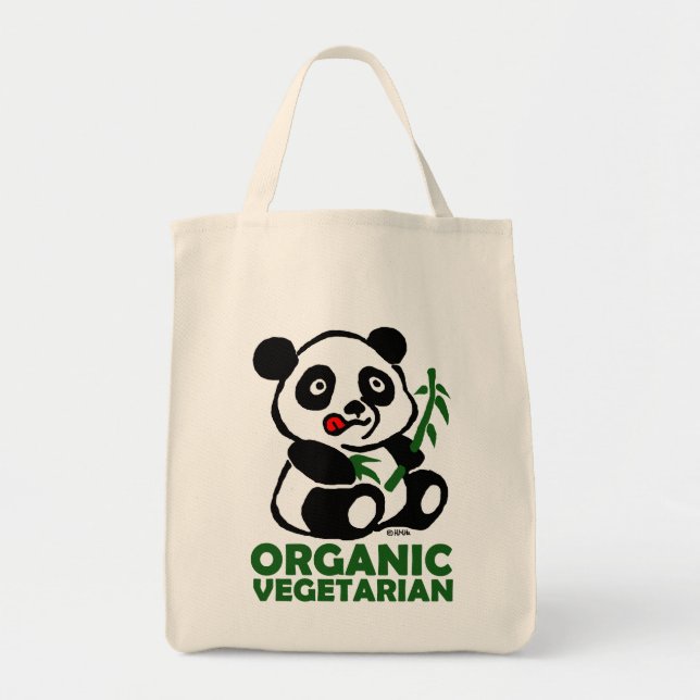 Bolsa Tote Vegetariano orgânico (Frente)
