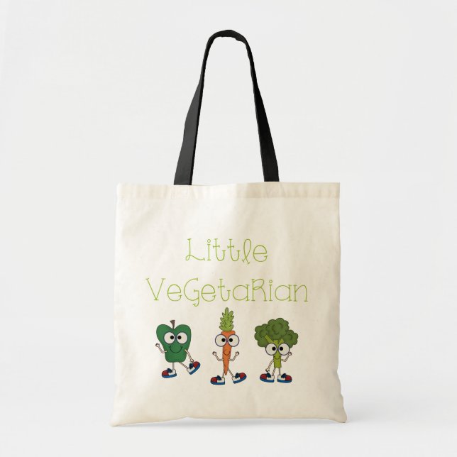 Bolsa Tote Vegetariano pequeno (Frente)