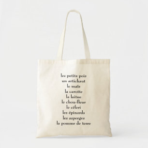 Bolsa Tote Vegetarianos franceses
