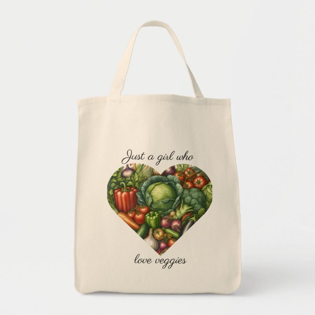 Bolsa Tote Veggie Heart | Saco de ferramentas para Comprar o  (Frente)