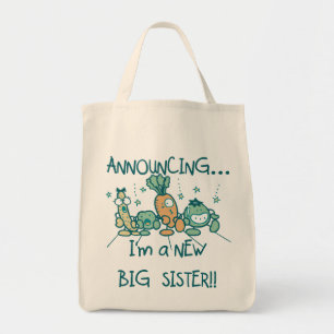 Bolsa Tote Veggies Engraçados Nova Irmã