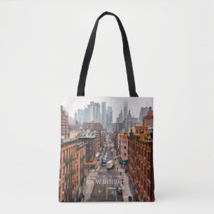 BOLSA TOTE VEÍCULOS RODOVIÁRIOS ENTRE EDIFÍCIOS DE ALTO AU