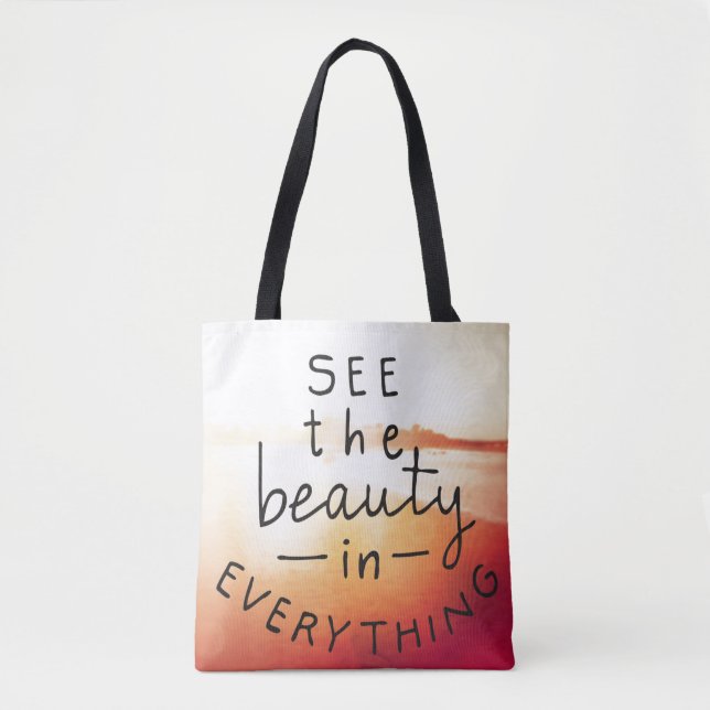 Bolsa Tote Veja a beleza em tudo (Frente)