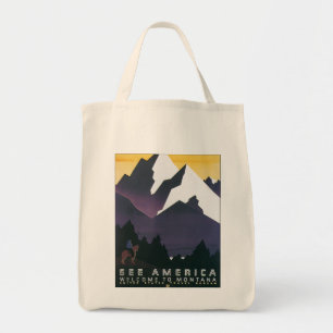 Bolsa Tote Veja a boa vinda do ~ de América a Montana
