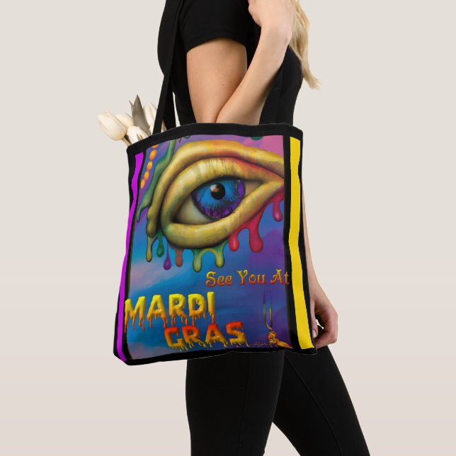 Bolsa Tote Vejo Você No Mardi Gras Eye (Close Up)