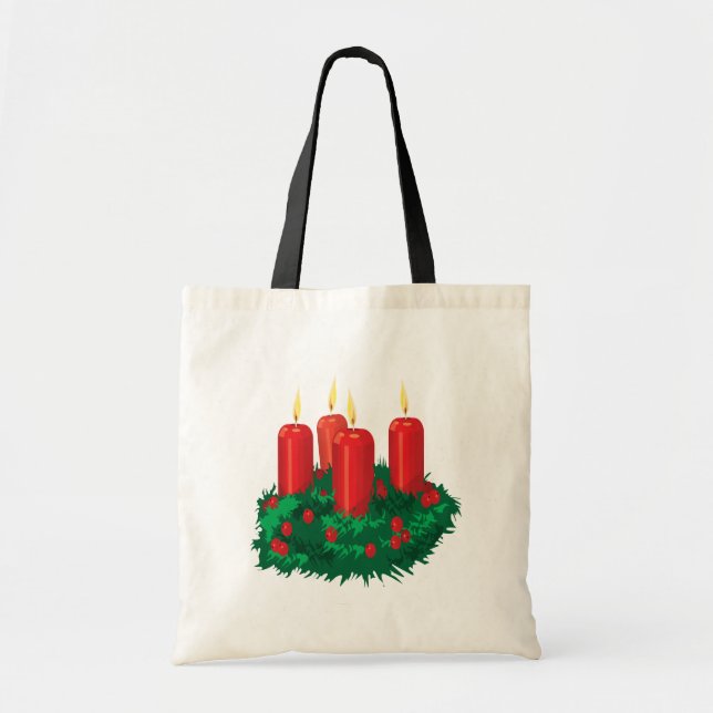 Bolsa Tote Vela do Natal (Frente)