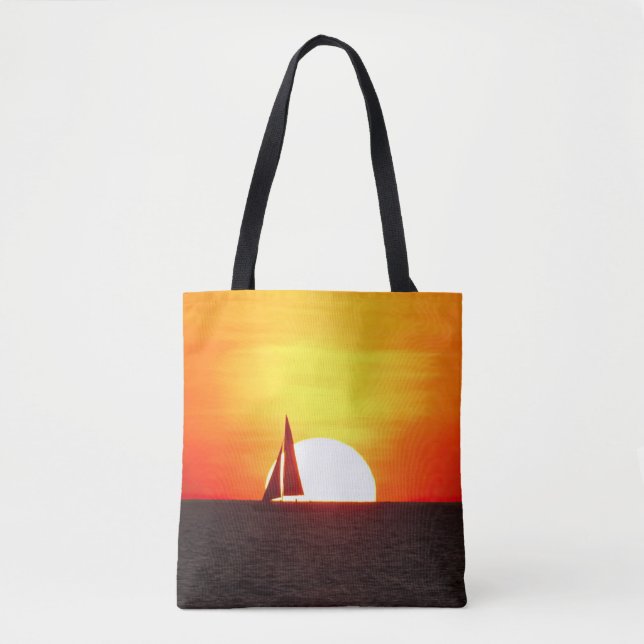 Bolsa Tote veleiro ao sol (Frente)