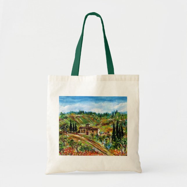 BOLSA TOTE VELHICE EXPLORAÇÃO NA PAISAGEM DA TÚSCULA CHIANTI (Frente)