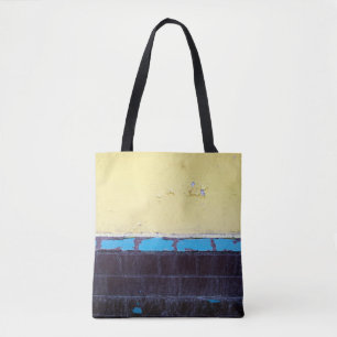 Bolsa Tote Velho muro de concreto danificado pintado. Textura