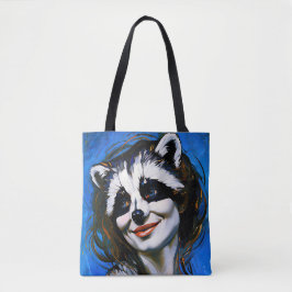 Bolsa Tote "Velka Teyani" Whispering Raccoon Trickster