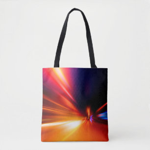 Bolsa Tote velocidade na estrada noturna abstrata,fundo,movim