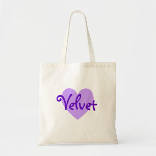 Bolsa Tote Veludo na lavanda