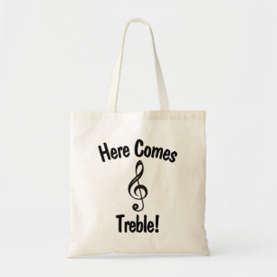 Bolsa Tote Vem aqui o triplo! Sacola engraçada para músicos