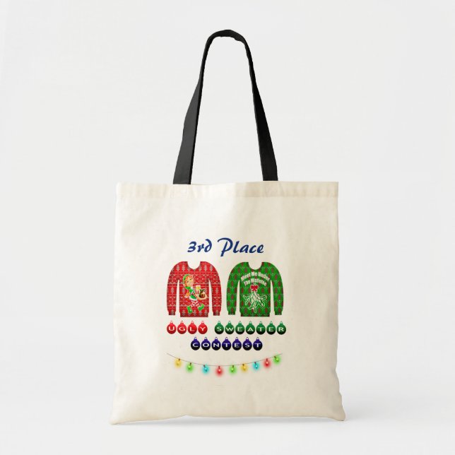 Bolsa Tote Vencedor do 3º Prêmio do Sweater no Natal (Frente)