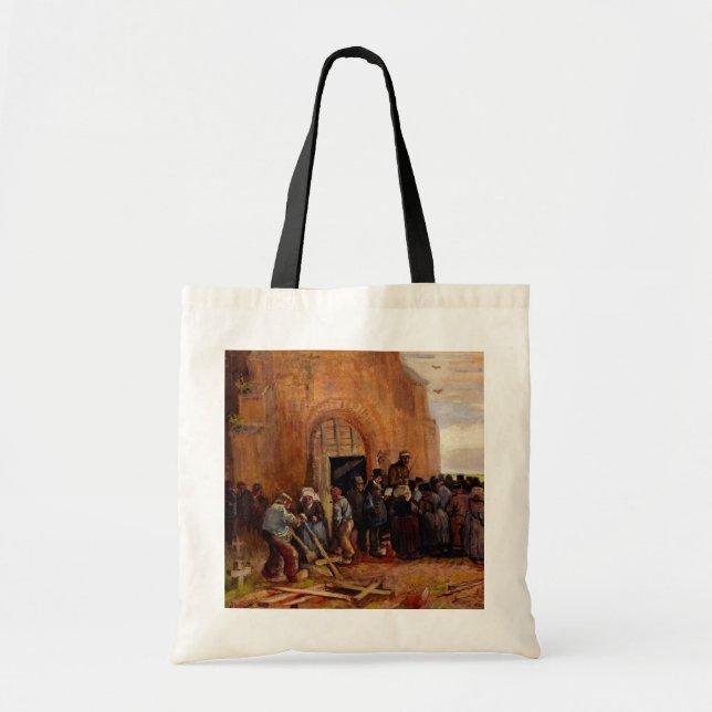 Bolsa Tote Venda de sucata de edifícios por Vincent van Gogh (Frente)
