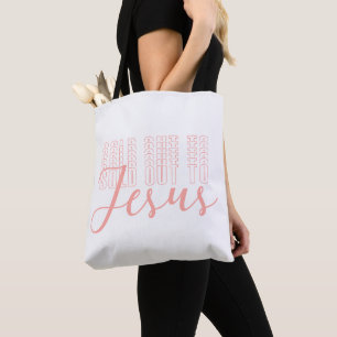 Bolsa Tote Vendido Para Jesus, Branco Religioso Baseado Na Fé