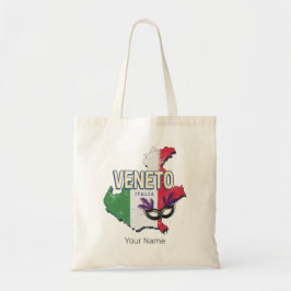 Bolsa Tote Veneto Itália Retro Região Mapa Vintage Souvenir