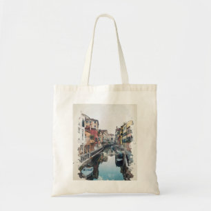 Bolsa Tote Veneza Itália Watercolor Art