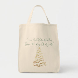 Bolsa Tote Venha e Contemple-O | Sacola de Natal