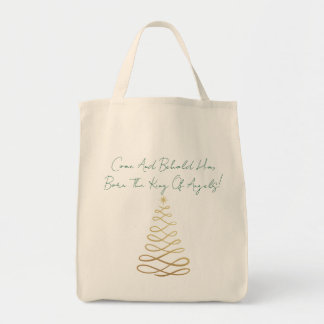 Bolsa Tote Venha e Contemple-O | Sacola de Natal