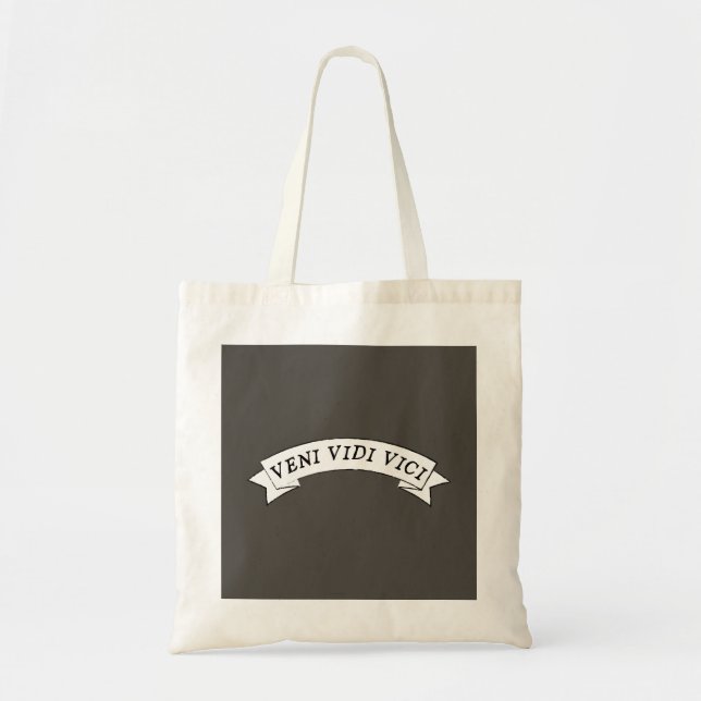 Bolsa Tote VENI VIDI VICI - Vim ver que conquistei (Frente)