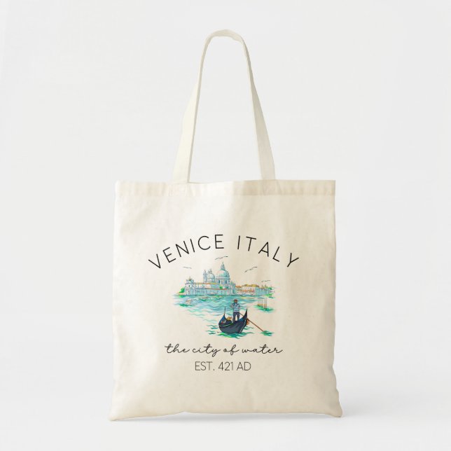 Bolsa Tote Venice Italy Vacation Souvenir (Frente)