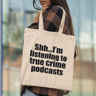 Bolsa Tote Ventilador do Podcast do Crime Real Engraçado